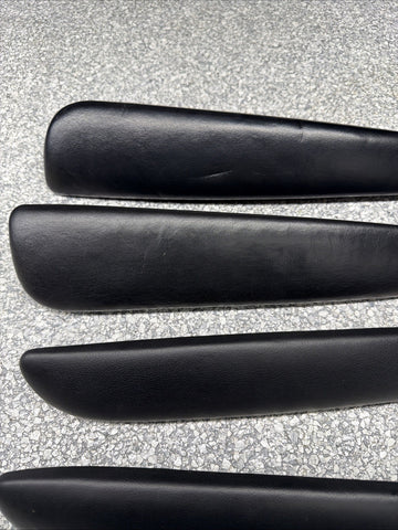 01-06 BMW E46 M3 Coupe Door Upper Arm Rest Armrest Pads Black *Tabs*