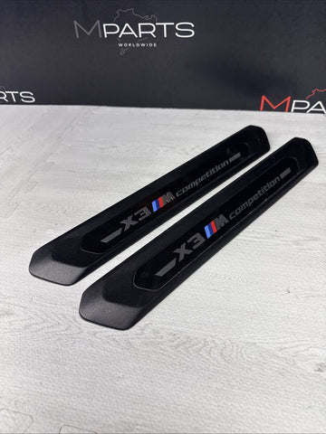 18-23 BMW X3 M X3M FRONT SILL PLATES COVERS 8077612