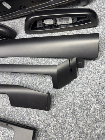 01-06 BMW E46 M3 Convertible Interior Armrests Trim Set Titan Shadow Grey