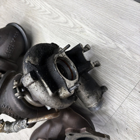 OEM BMW F80 F82 F83 F87 M2 M3 M4 S55 Engine Turbos Turbocharger Set 60k Miles