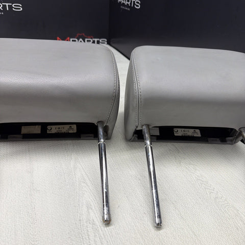 2001-2006 BMW E46 M3 Convertible Grey Rear Headrests Head Rests Pair OEM