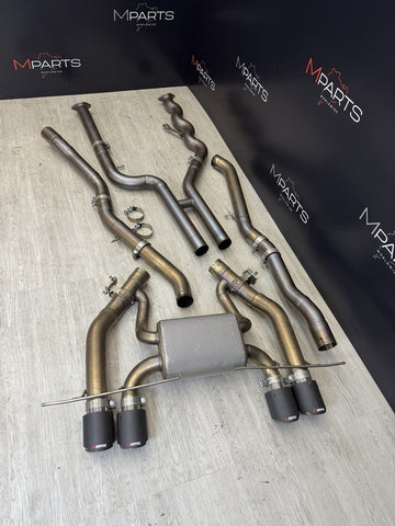 BMW 15-20 F80 F82 F83 M3 M4 FULL TITANIUM EXHAUST AKRAPOVIC + CARBON TIPS