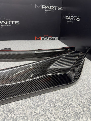 NEW Carbon Fiber V Style Front Bumper Lip 21-26 BMW G80 G82 G83 M3 M4