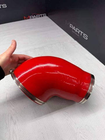 BMW E46 M3 01-06 S54 Intake Elbow Air Channel Duct Pipe Silicone Red VORTEX