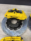 01-06 BMW E46 M3 BREMBO Big Brake Kit Yellow Calipers Rotors Set NEW Plug Play
