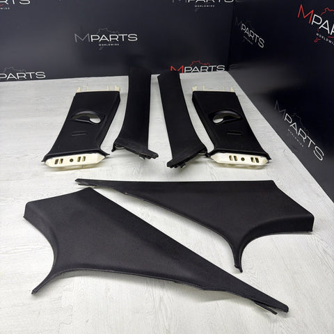 12-18 OEM BMW F30 F80 335 M3 Sedan Center Black A B C Pillars Trims Set