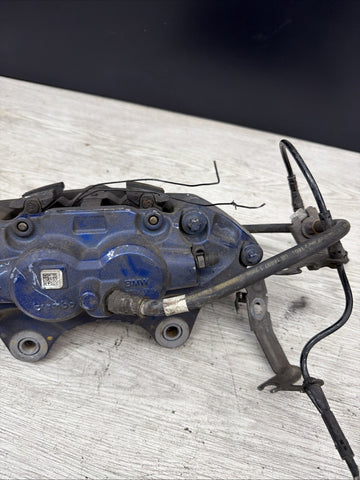 BMW 15-20 F87 M2 F30 F31 F80 F82 F83 M3 M4 Front Left Driver Brake Caliper Blue