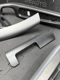 01-06 BMW E46 M3 Convertible Interior Armrests Trim Set Titan Shadow Grey Gray