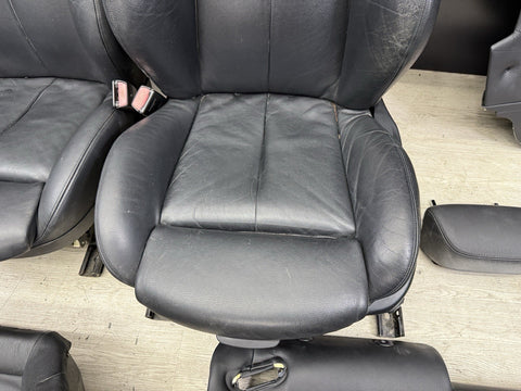 06-10 BMW E63 M6 Coupe Seats & Panels Leather Merino Seats Set Black 53k Miles