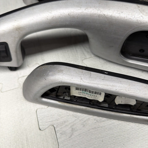 01-06 BMW E46 M3 Convertible Interior Armrests Trim Set Brushed Aluminum