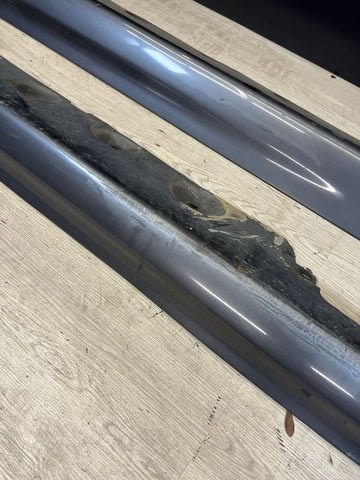 01-06 BMW E46 M3 Rocker Panel Side Skirts OEM Steel Grey Gray