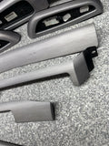 01-06 BMW E46 M3 Convertible Interior Armrests Trim Set Brushed Aluminum *1 Tab