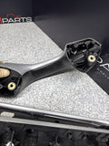 01-06 BMW E46 M3 Brushed Aluminum/Black Door Trim Armrests Front Rear Coupe