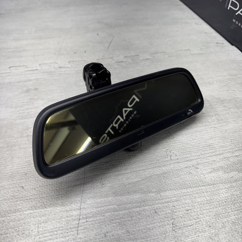 01-06 BMW E46 M3 Rectangle Rearview Rear View Mirror SOS *Yellow Glass