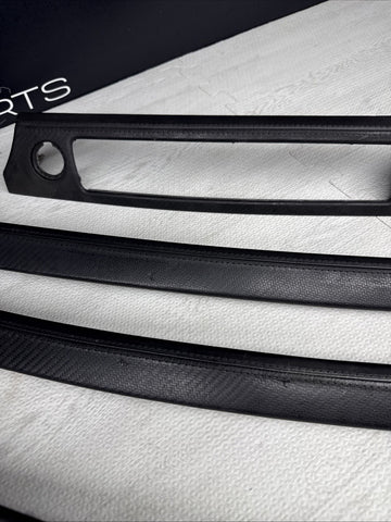 08-13 BMW E92 E93 M3 Interior Trim Set Carbon Leather OEM *4 Broken Tabs