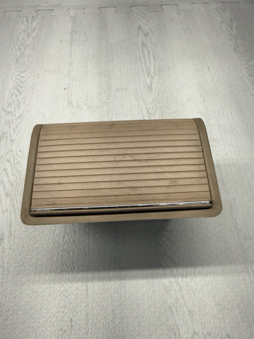 BMW 01-06 E46 325 330 M3 CENTER CONSOLE REAR STORAGE ASHTRAY ROLLUP TRAY BEIGE