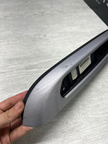 BMW 01-06 E46 M3 Coupe Left Driver Rear Armrest Brushed Aluminum OEM