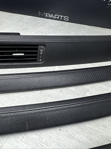08-13 BMW E92 E93 M3 Interior Trim Set Carbon Leather OEM Genuine *Notes*