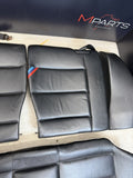95-99 BMW E36 M3 Sedan Rear Bench + Folding Backrest Back Rest Seats Black *Rip*