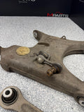 00-03 BMW E39 M5 Rear Left Driver Side Control Arm Lower Upper Set OEM