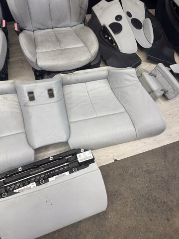 08-10 BMW E64 M6 Convertible Front Rear Door Cards Seat Pair Gray Grey OEM