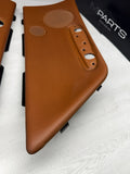 01-06 BMW E46 M3 Convertible Door Upper Arm Rest Armrest Pads Cinnamon