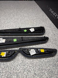 01-06 BMW E46 M3 Convertible Door Upper Arm Rest Armrest Pads Black