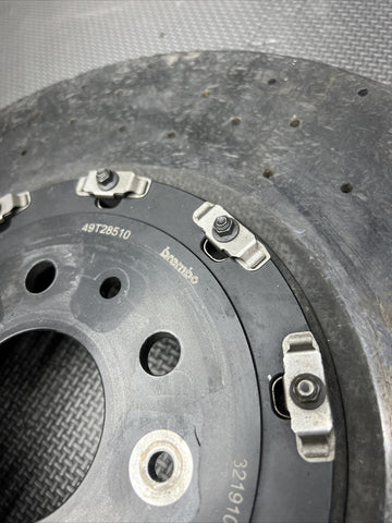 19-23 Ferrari F8 Tributo Front Left Driver Carbon Ceramic Rotor *Damage*