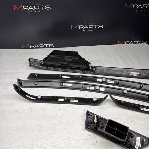 08-11 BMW E90 M3 Sedan Interior Dashboard Door Leather Carbon Fiber Trim Set OEM