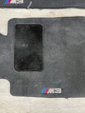 Genuine 01-06 BMW E46 M3 Coupe Carpets Floor Mats Black Front