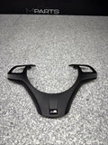 08-13 BMW E90 E92 E93 M3 Lower Steering Wheel Trim Cover Plate Black