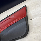 01-06 BMW E46 M3 FRONT RIGHT PASSENGER SIDE DOOR PANEL CARD IMOLA RED OEM