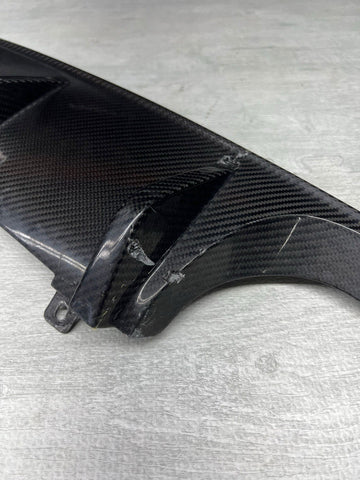BMW 15-20 F80 F82 F83 M3 M4 OEM REAR BUMPER CARBON DIFFUSER VALANCE 51122350697