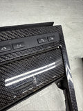 06-07 OEM BMW E63 E64 M6 Front Dash Center Console Carbon Trim 3pc Set