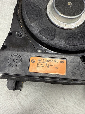 15-20 BMW F30 F31 F32 F33 F34 F80 M3 M4 Harman/Kardon Central Bass Right 9210152