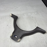 OEM 01-06 BMW E46 M3 Lower Steering Wheel Trim Cover Plate Titan Shadow Grey