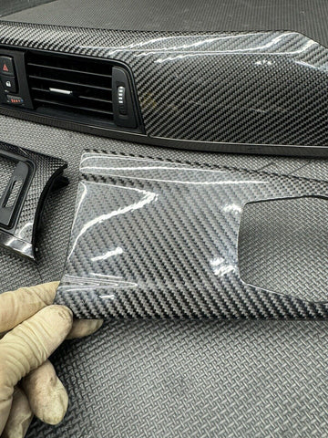 15-20 BMW F80 F82 M3 M4 Dash Center Console Carbon Fiber Interior Trim Set OEM