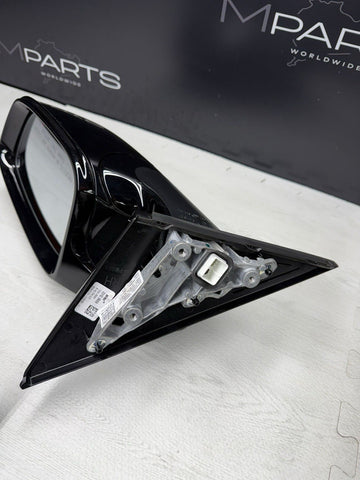 21-26 BMW G80 M3 Sedan Left Side Door Mirror W/ Camera Black Gloss *Broken Base