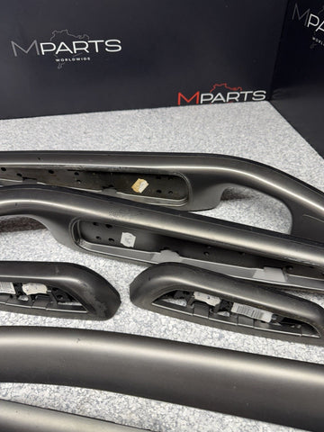 01-06 BMW E46 M3 Convertible Interior Armrests Trim Set Titan Shadow *Notes*