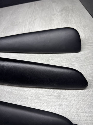 01-06 BMW OEM E46 M3 Coupe Trim Armrest Pads Set Black 8238622