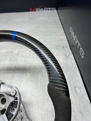 NEW 15-20 BMW F80 F82 F83 M3 M4 Carbon Fiber Steering Wheel Blue