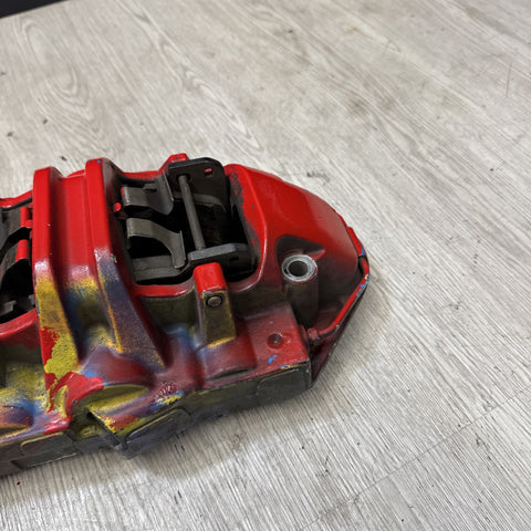 21-25 OEM BMW G80 G82 M3 M4 Front Passenger Side Brake Caliper Brembo Red