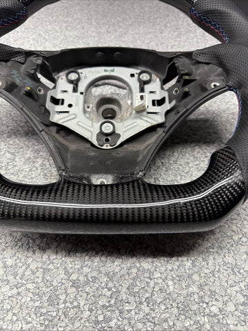 08-13 BMW E90 E92 E93 M3 OHC Carbon fiber Steering Wheel Tri Stitched DCT *Note*