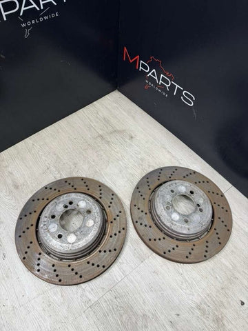 06-10 BMW E60 E63 E64 M5 M6 REAR BRAKES DISCS ROTORS SHW