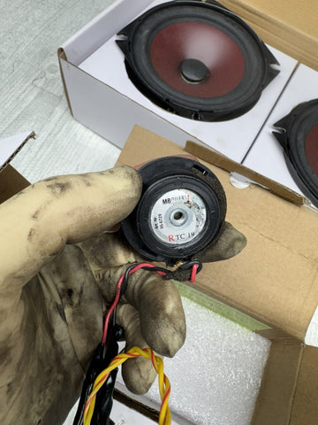 BMW E39 M5 99-03 DWF-130 Speakers 6.5" Midrange Speakers RTC 4-OHM (8)