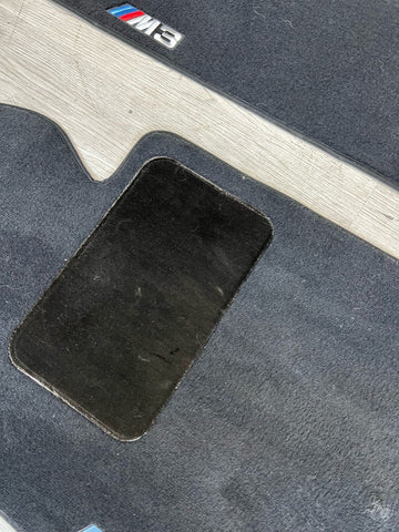 Genuine 01-06 BMW E46 M3 Convertible Carpets Floor Mats Black Front