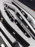 01-06 BMW E46 M3 Convertible Interior Armrests Trim Set Brushed Aluminum