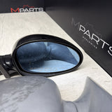 01-06 BMW E46 M3 Side View Door Mirrors Pair Carbon Black  *Notes*