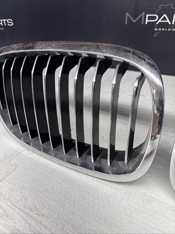 OEM Chrome Front Kidney Grill Grilles 2003-2006 BMW E46 330Ci 325Ci 2DR LCI