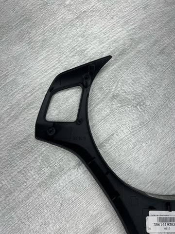 08-13 BMW E90 E92 E93 M3 Lower Steering Wheel Trim Cover Plate Black *Notes*